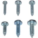 Kit de Parafuso Auto Atarraxante 13 à 16mm - 100 Peças - Fenda Reta - GB21001