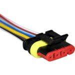 Chicote Fêmea do Medidor/Flange de Bomba de Combustível, Atuador de Marcha Lenta, Bobina de Ignição e Farol - GB60040011